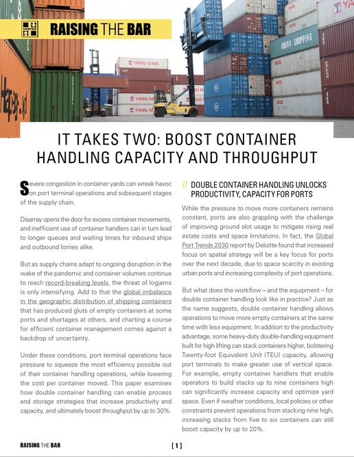 Whitepaper: Boost container handling and throughput