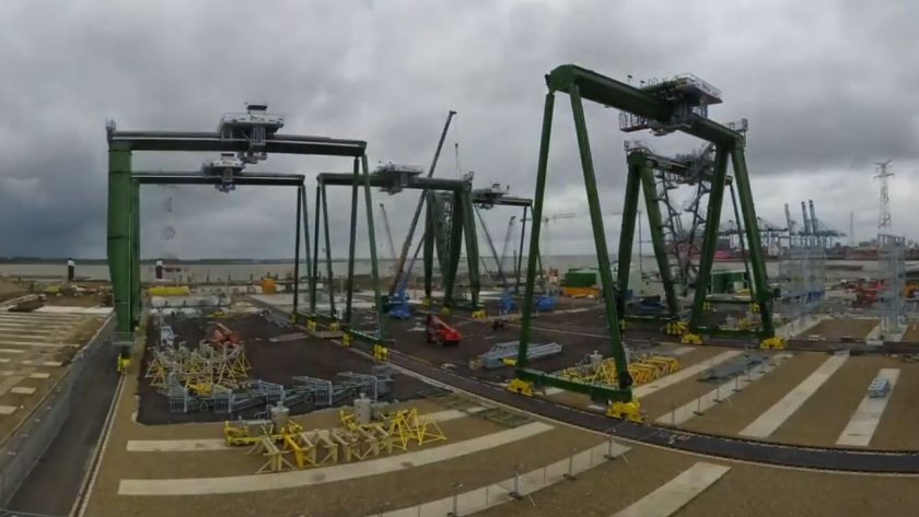 First six ASCs erected at Europa Terminal