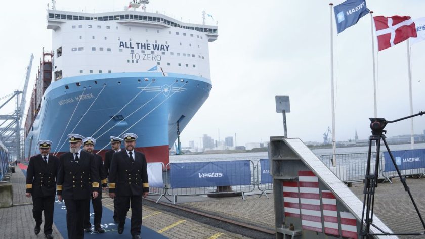 Maersk names 3rd large methanol-enabled container vessel