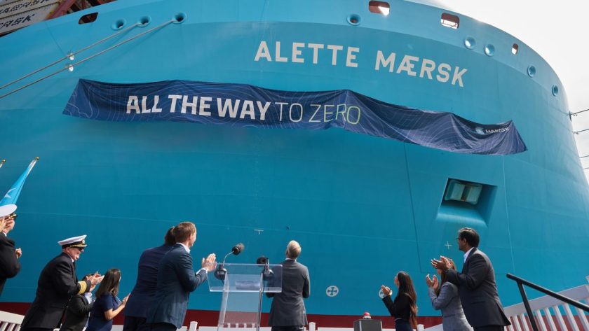 Maersk christens its fourth methanol-powered container ship