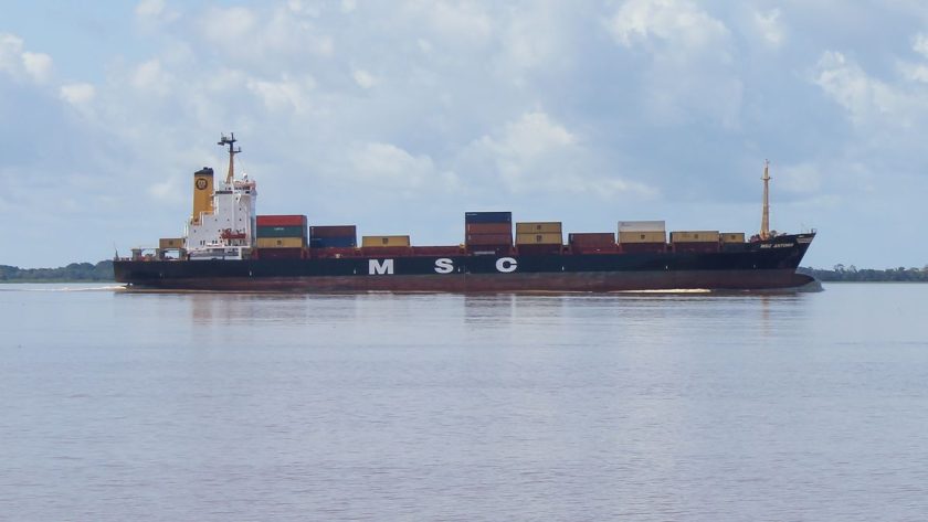 MSC ship loses 46 boxes off South Africa coast