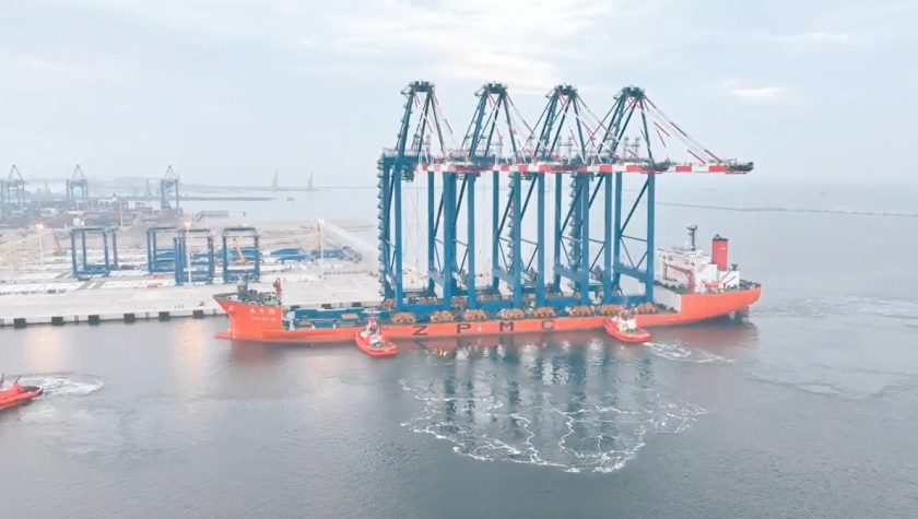 Baltic Hub's T3 welcomes four STS cranes